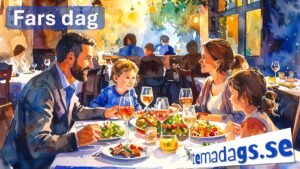 Fars dag 2 Fars dag restaurangbesok