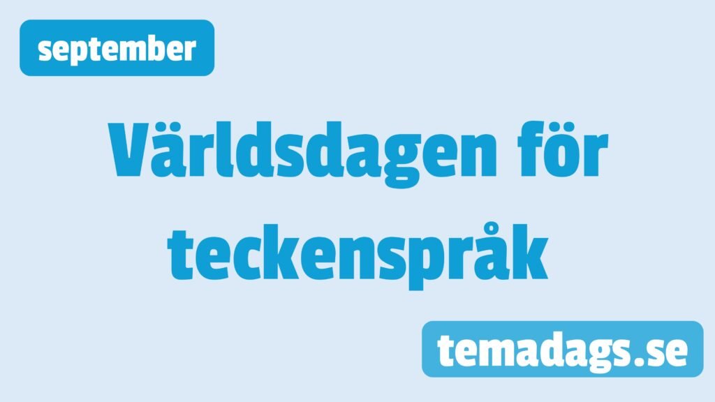 Världsdagen för teckenspråk