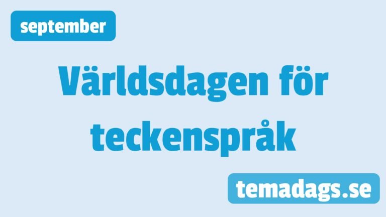 Världsdagen för teckenspråk