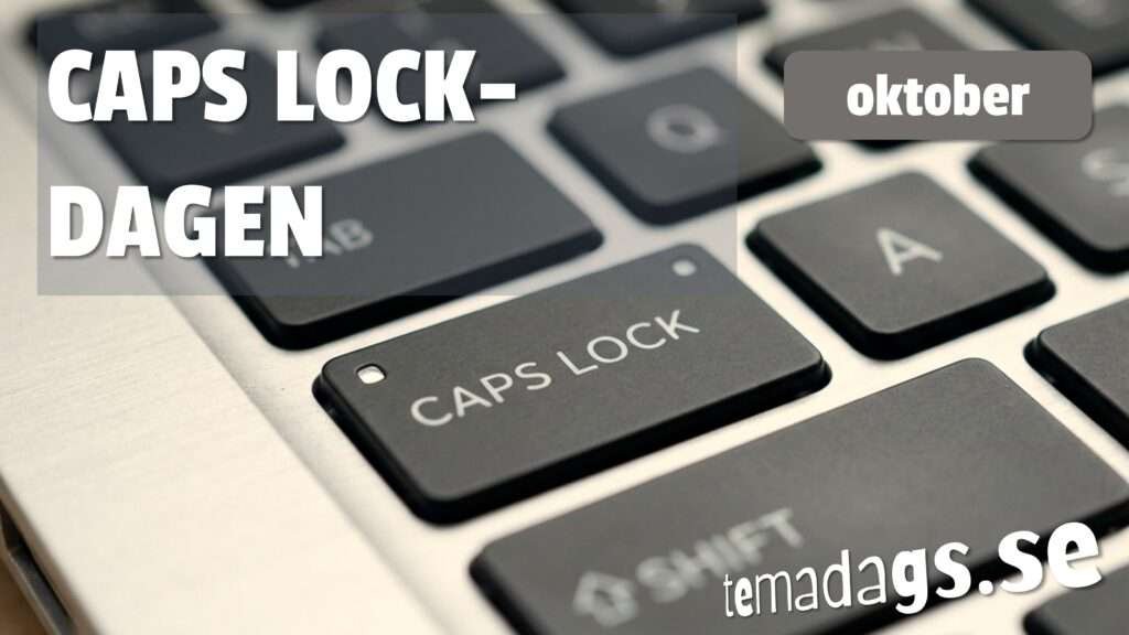 tangentbord med fokus på CAPS LOCK